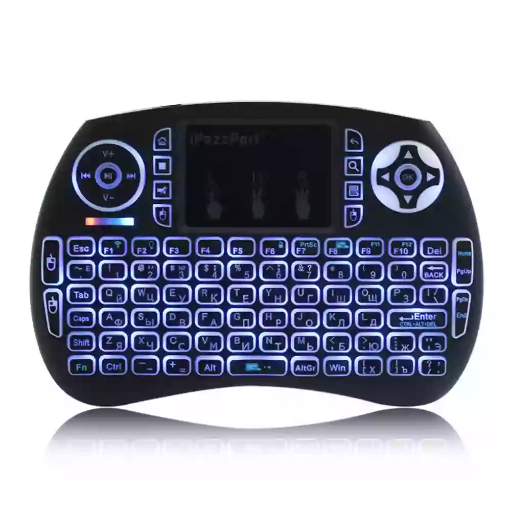 Rechargeable Backlit Wireless Keyboard with Touchpad